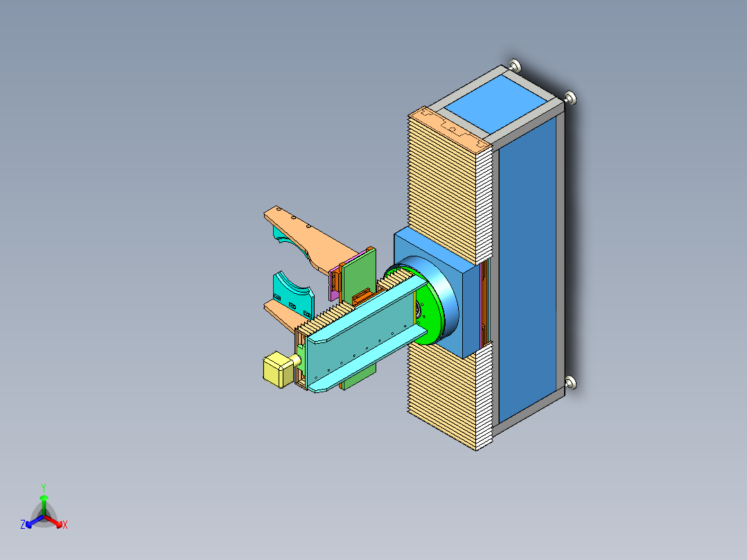 悬臂机械手正等轴测图