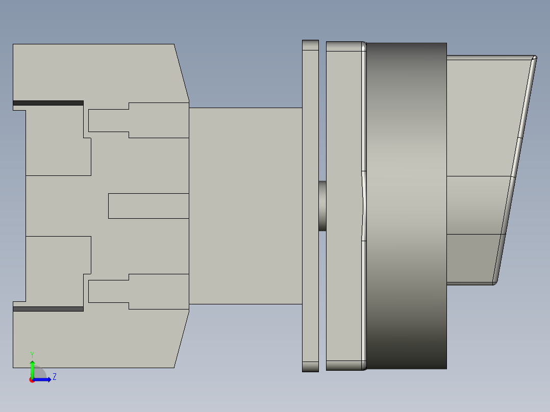 ST05-负载断路开关GLD11-25格磊-A-A-A1左视图