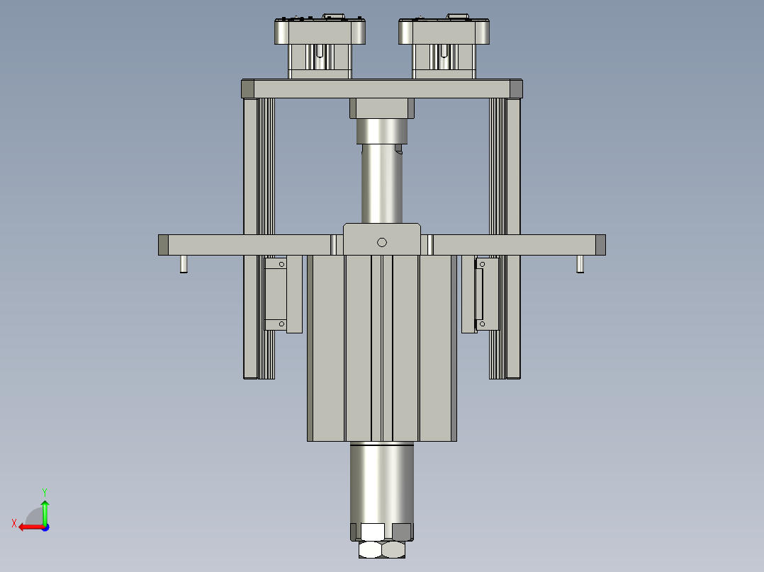 治具顶升机构后视图