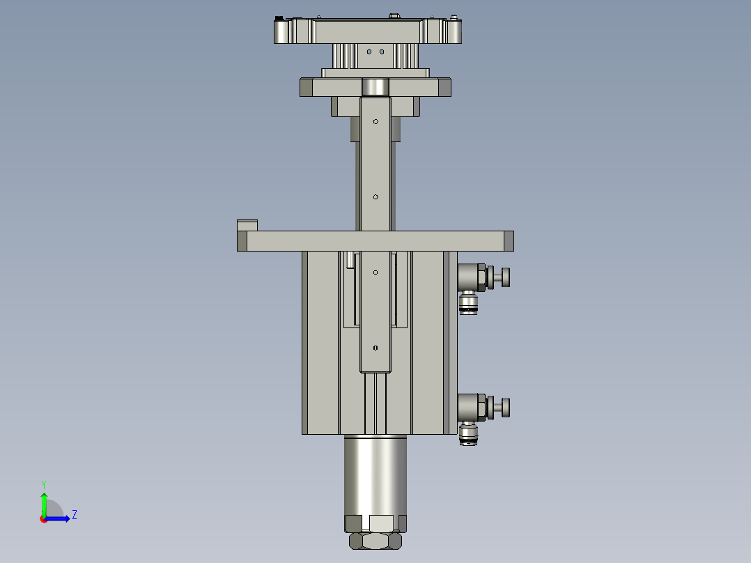 治具顶升机构左视图
