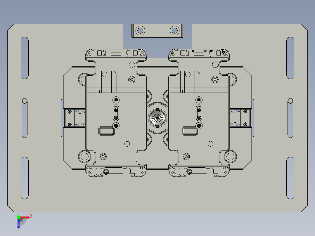 治具顶升机构俯视图