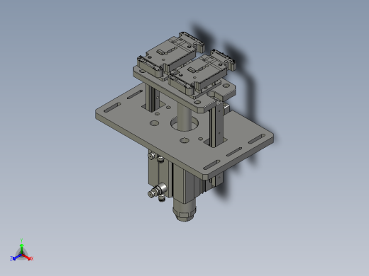 治具顶升机构正等轴测缩略图