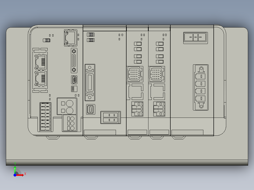 气密控制器前视图