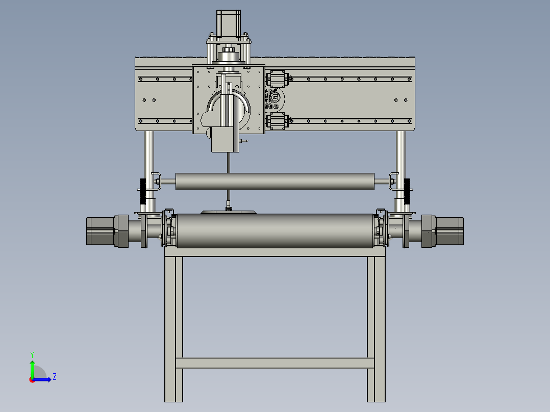 用于服装加工的裁布机左视图