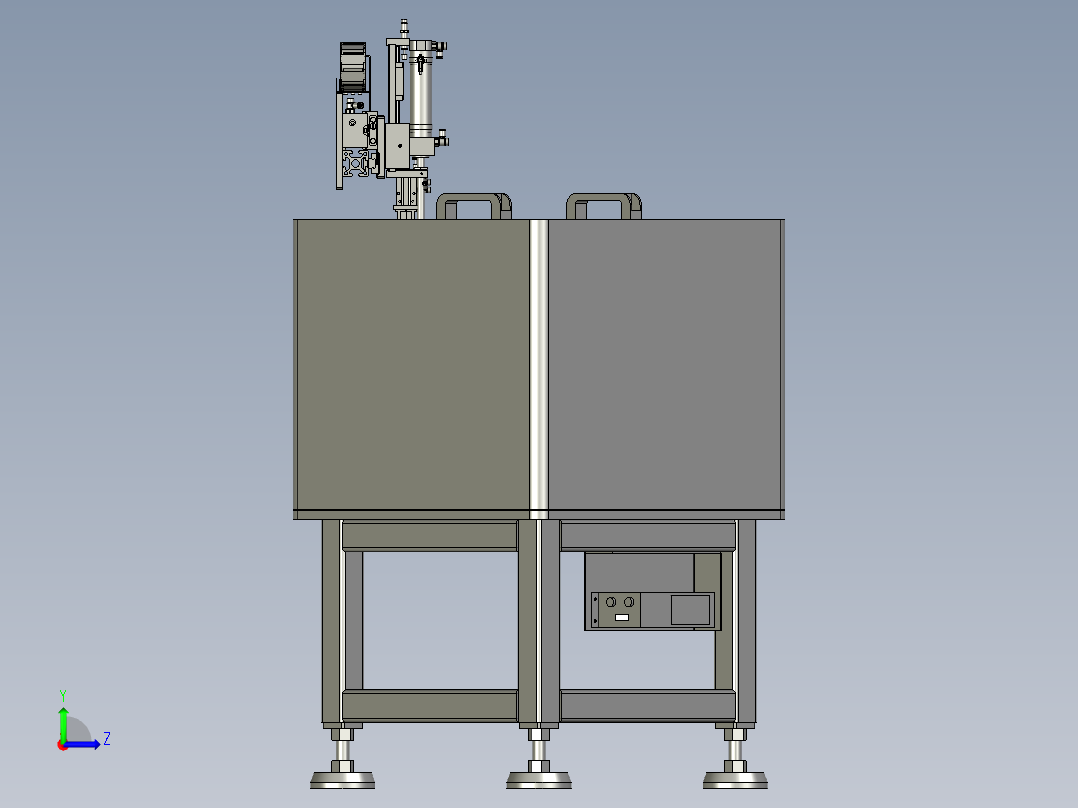 BBBB-负极片装配组件左视图