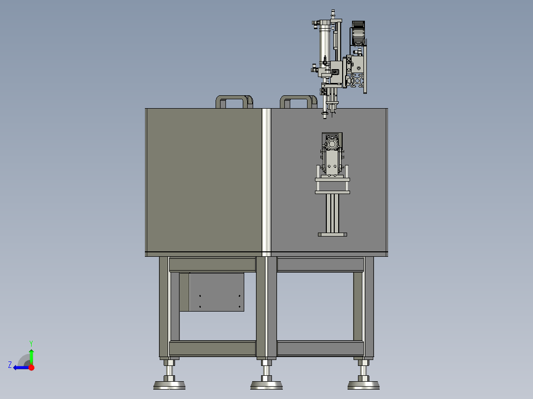BBBB-负极片装配组件右视图