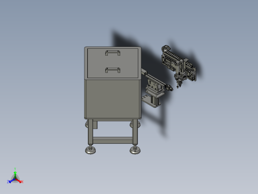 BBBB-负极片装配组件正等轴测缩略图