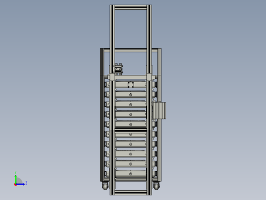 电动控制自动装卸货架左视缩略图
