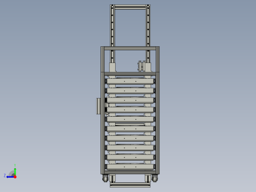 电动控制自动装卸货架右视缩略图