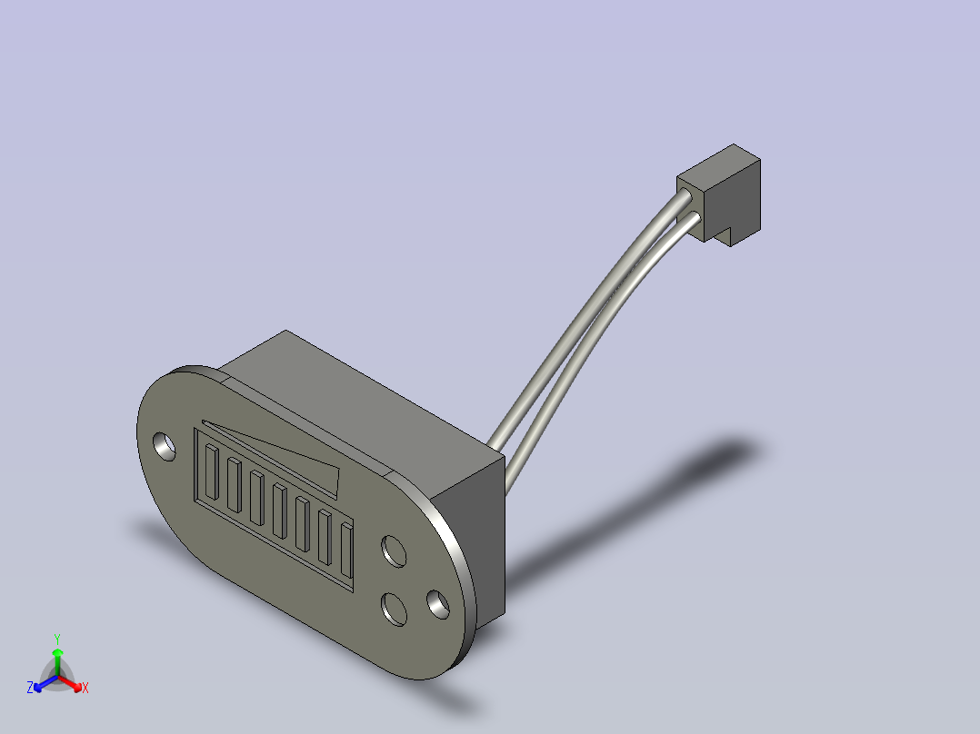 DB01蓄电池电量表主视图