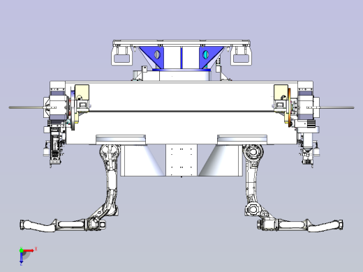 一款三轴水平回转变位机3D模型俯视缩略图