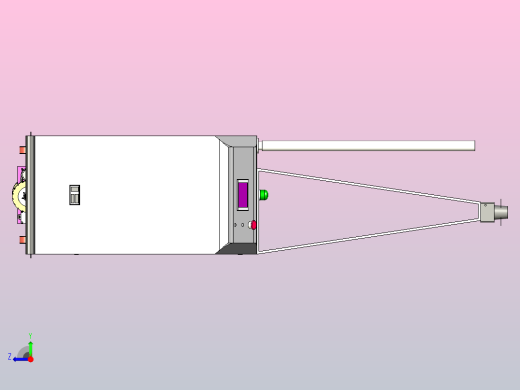 底盘结构详细的AGV小车3D图纸右视缩略图