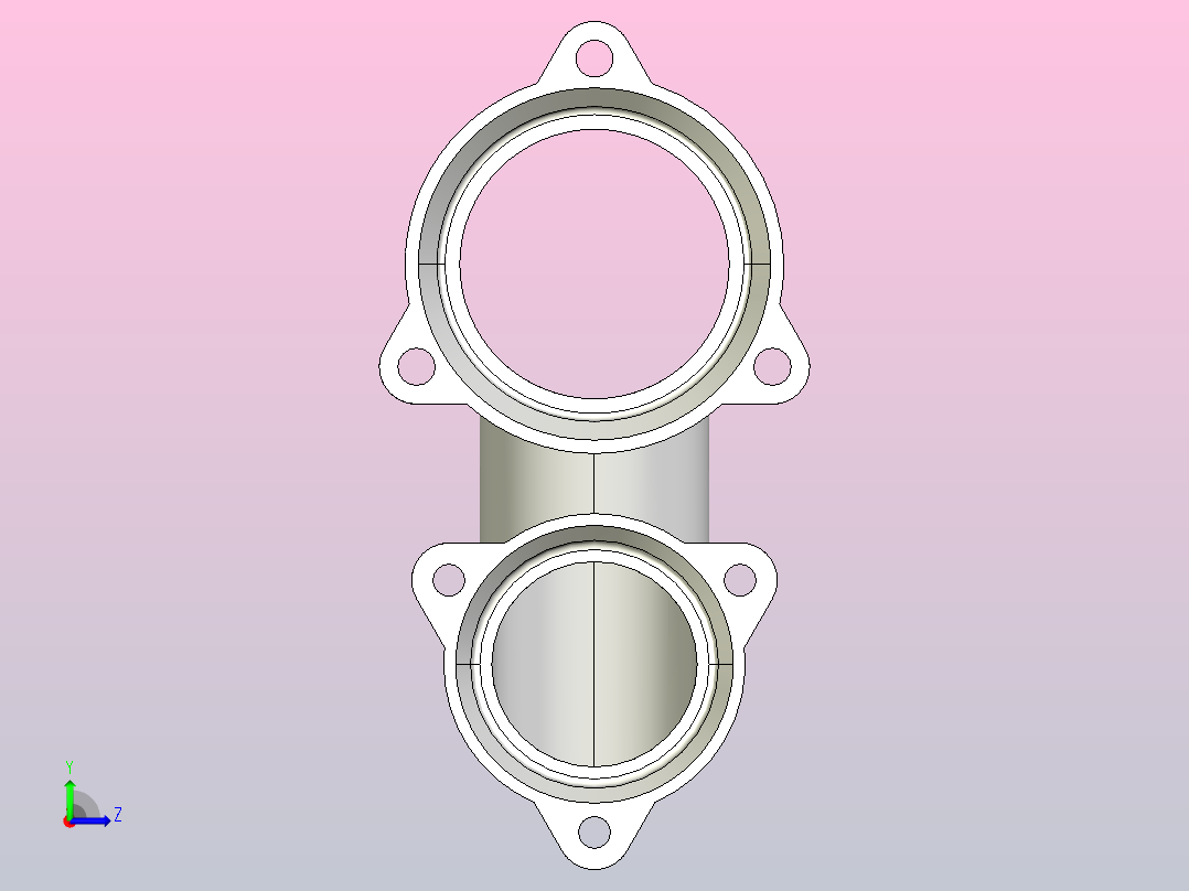 GB╱T 12772-2008[B型h通气管Ⅰ型DN100×dn75×202]左视图