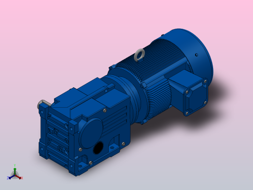 K47底脚轴伸式安装螺旋锥齿轮减速机K47-Y1.1-4P-39.61-M1-0°-B