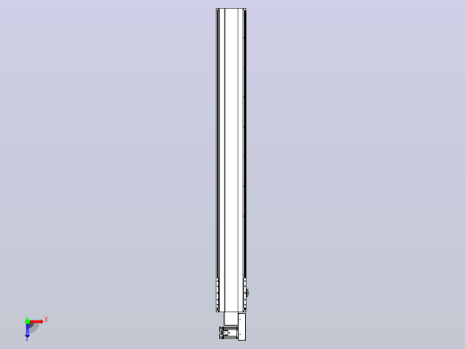 皮带直线轴半封闭可选导轨TPA-HNB-202D-140-L1700-MR-Y-P75-N3俯视缩略图