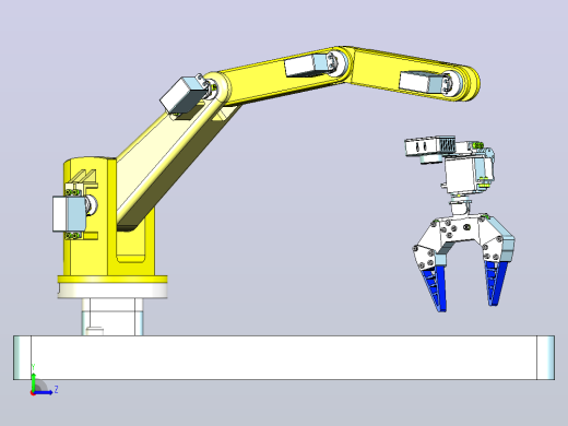 机械臂挂接夹爪3D数模图纸 STP格式左视缩略图