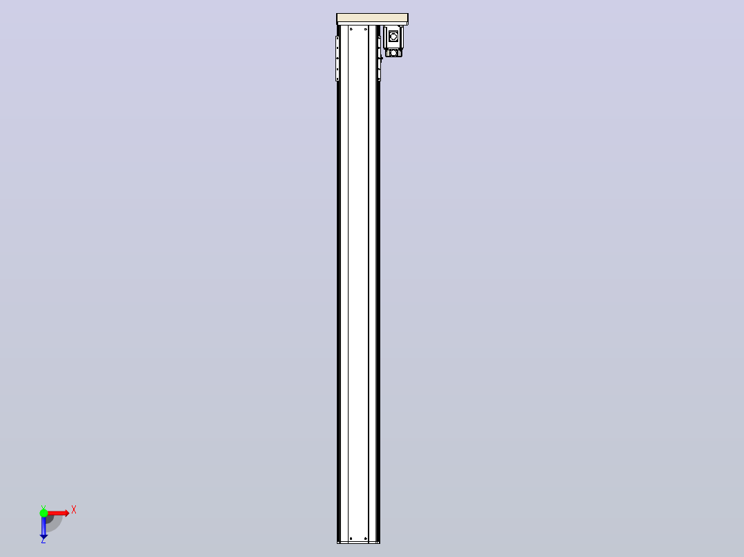 日规模组半封闭丝杆TPA-HNR-220D-3210C-L2300-ML-C-P1K-N3俯视图