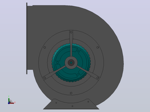 KTW315Ⅰ离心通风机[KTW315Ⅰ(0.8-6)]前视缩略图