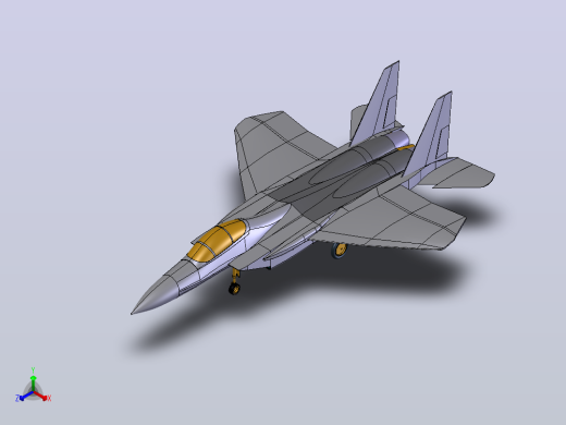 F15战斗机正等轴测缩略图