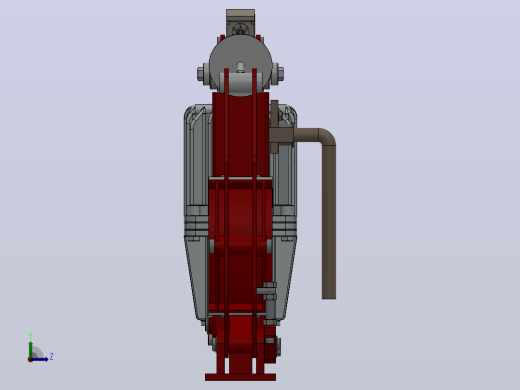 YW、YWB系列电力液压鼓式制动器YW250-300-ⅠA-HR-WC.RL.WC左视缩略图