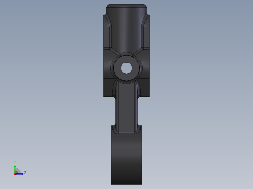 牙科椅机构 3D CAD 文件左视缩略图
