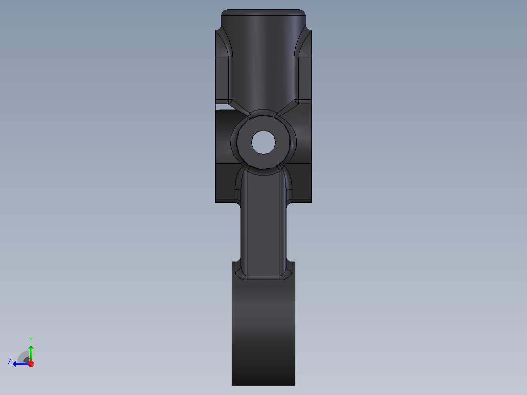 牙科椅机构 3D CAD 文件右视图