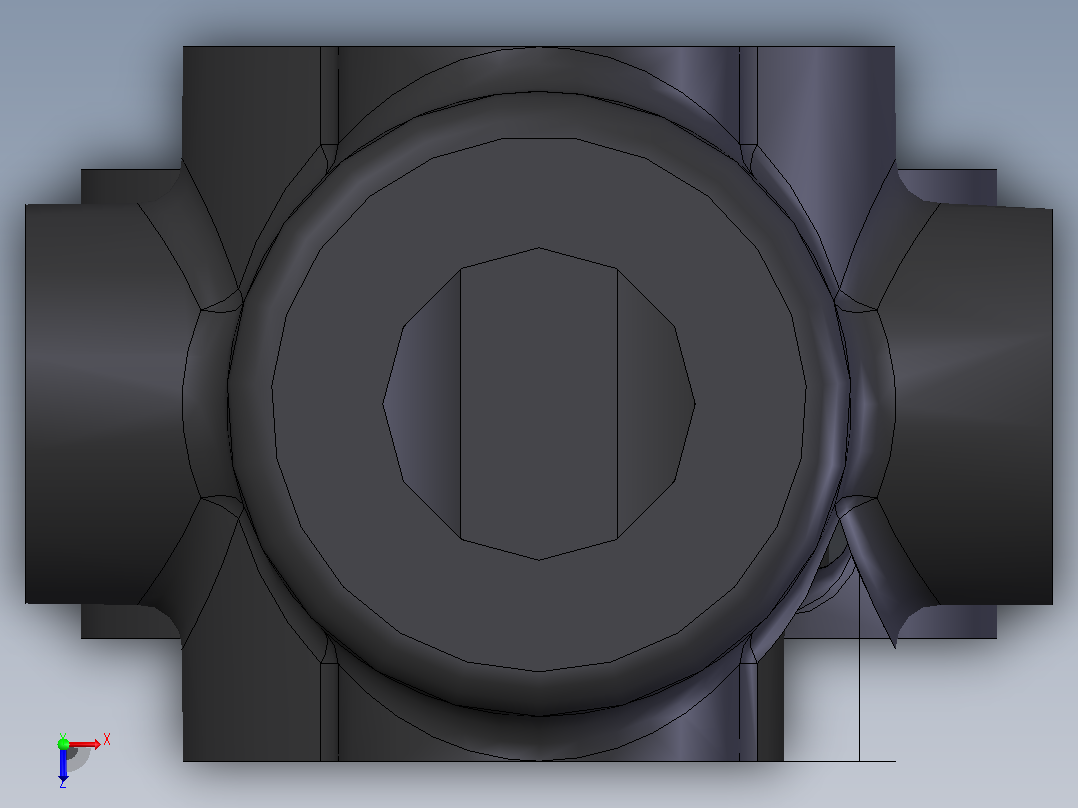 牙科椅机构 3D CAD 文件俯视图