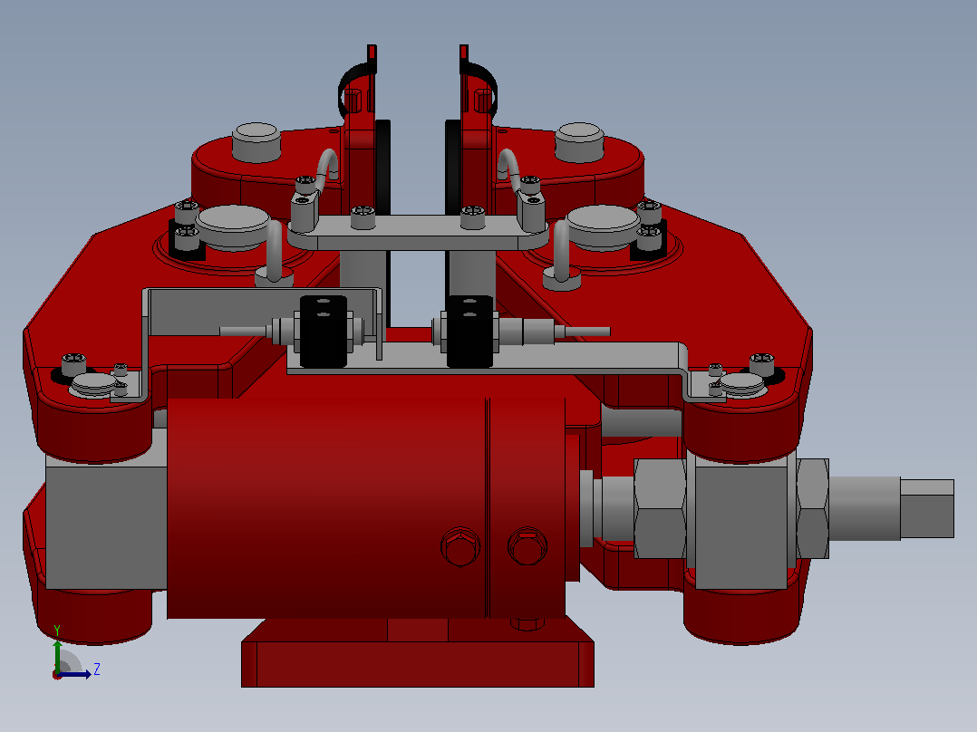 SBD-A安全制动器_SBD250-A-1000×36ⅡRL.WL.CL左视图