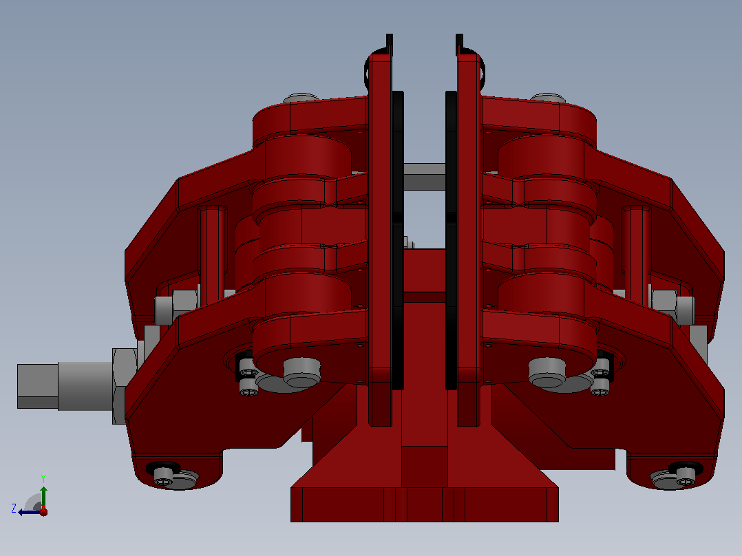 SBD-A安全制动器_SBD250-A-1000×36ⅡRL.WL.CL右视图