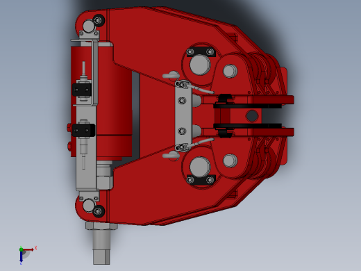 SBD-A安全制动器_SBD250-A-1000×36ⅡRL.WL.CL俯视缩略图