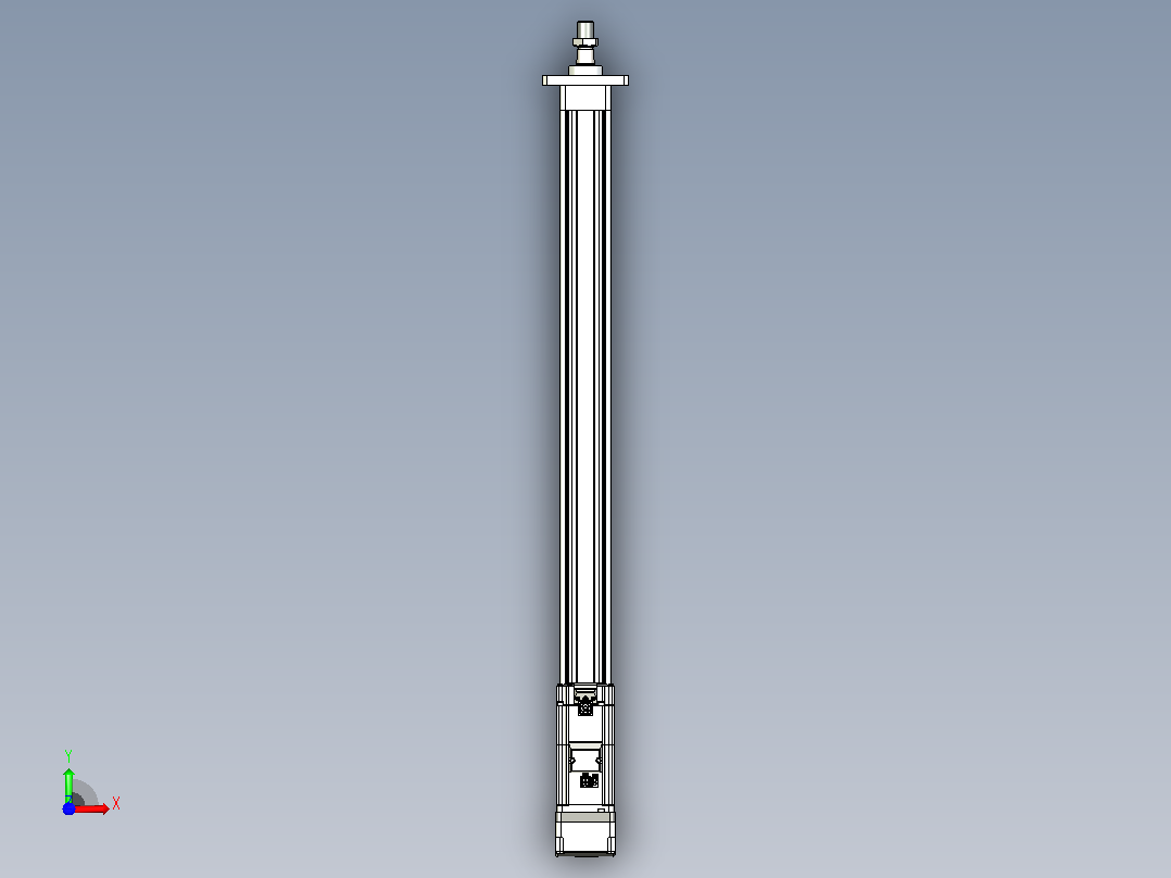 轻载电动缸TPA-ESR40-1210C-L600-MR-FA-W-P40-C3前视图