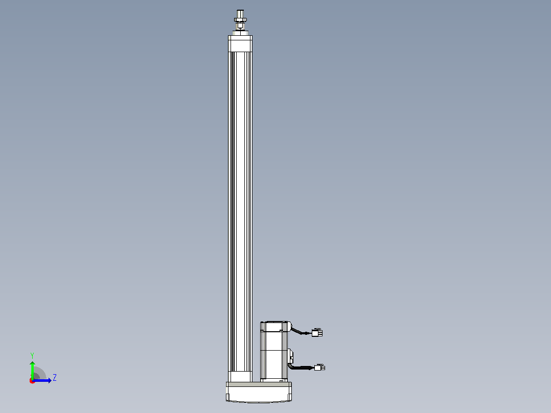 轻载电动缸TPA-ESR40-1210C-L600-MR-FA-W-P40-C3左视图