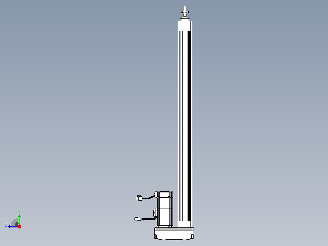 轻载电动缸TPA-ESR40-1210C-L600-MR-FA-W-P40-C3右视图