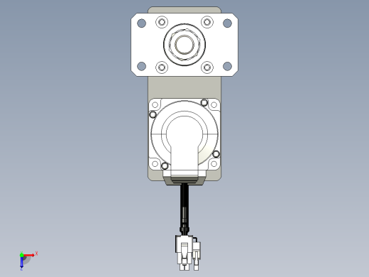 轻载电动缸TPA-ESR40-1210C-L600-MR-FA-W-P40-C3俯视缩略图