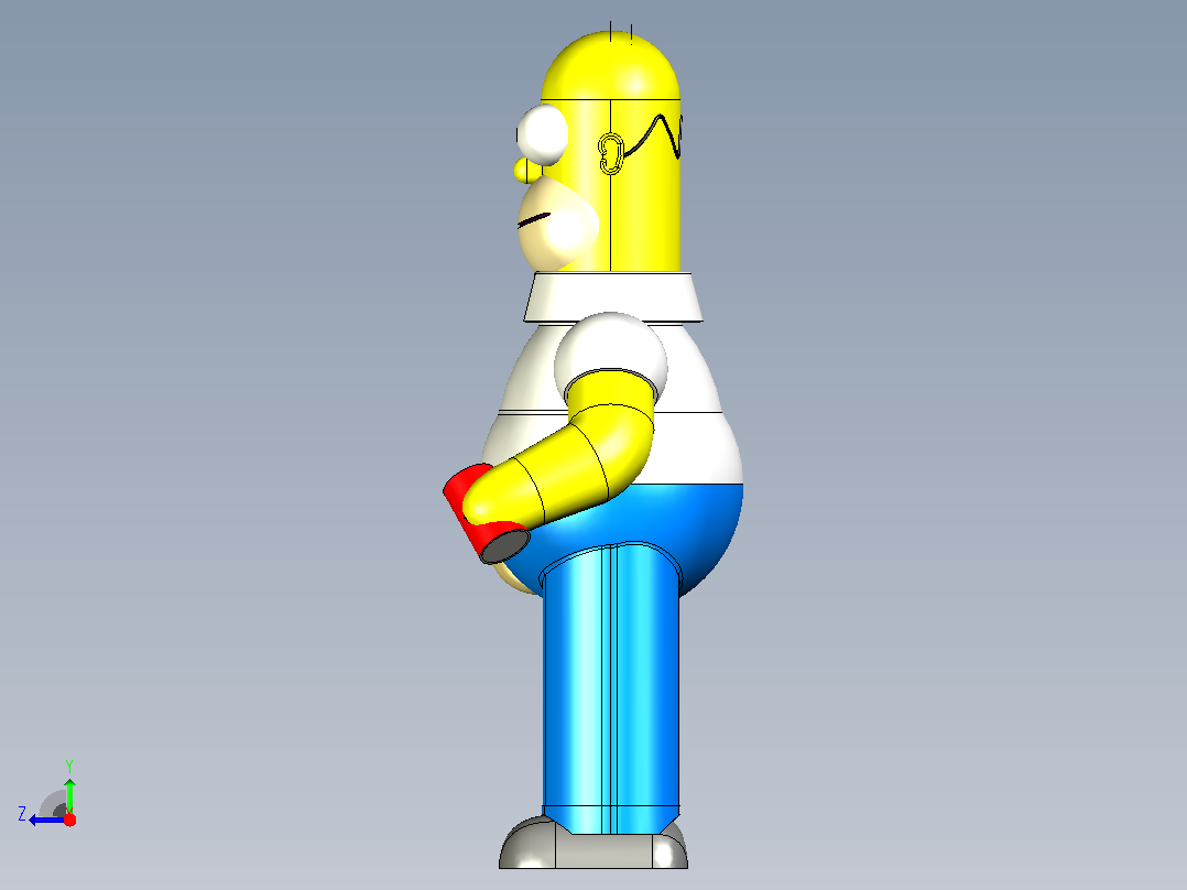 荷马·辛普森 Lifesize”右视图