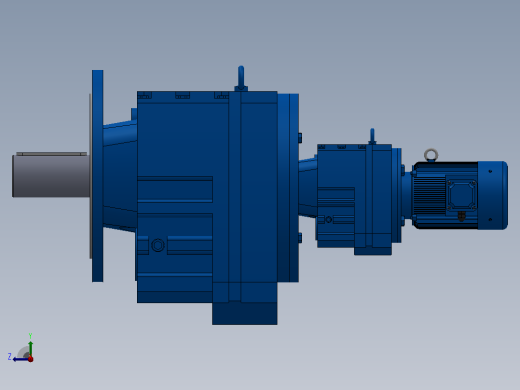 RF137R77法兰轴伸式组合型斜齿轮减速机RF137R77-Y0.37-4P-71-M1-0°-Φ450右视缩略图