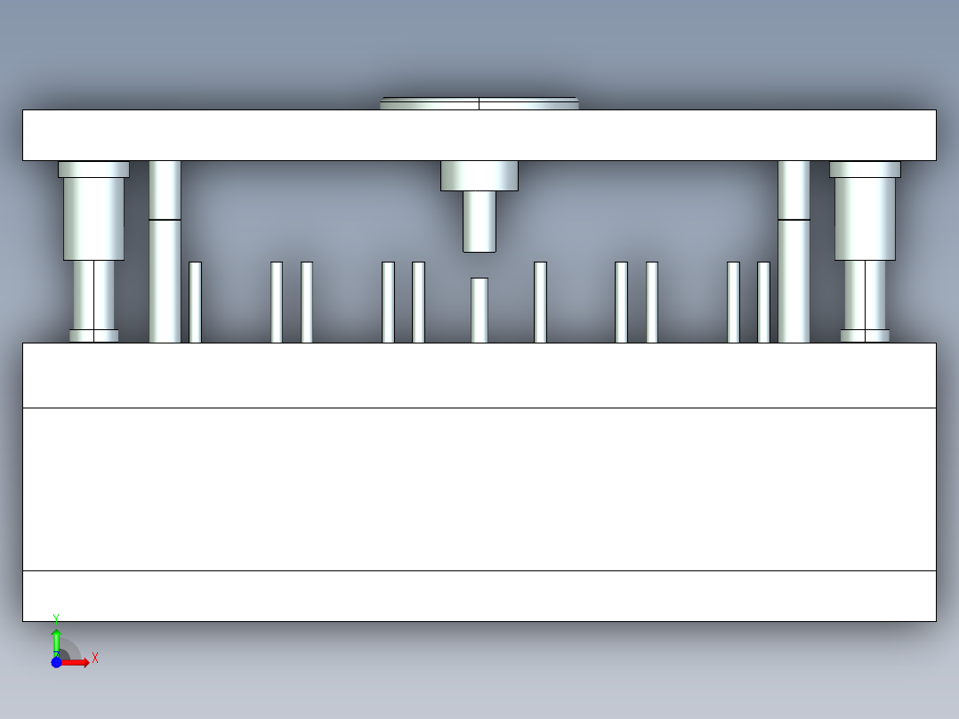 基于PROE的模具设计（附PROE零件图，操作录像）前视图