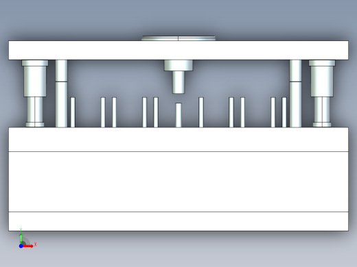 基于PROE的模具设计（附PROE零件图，操作录像）前视缩略图