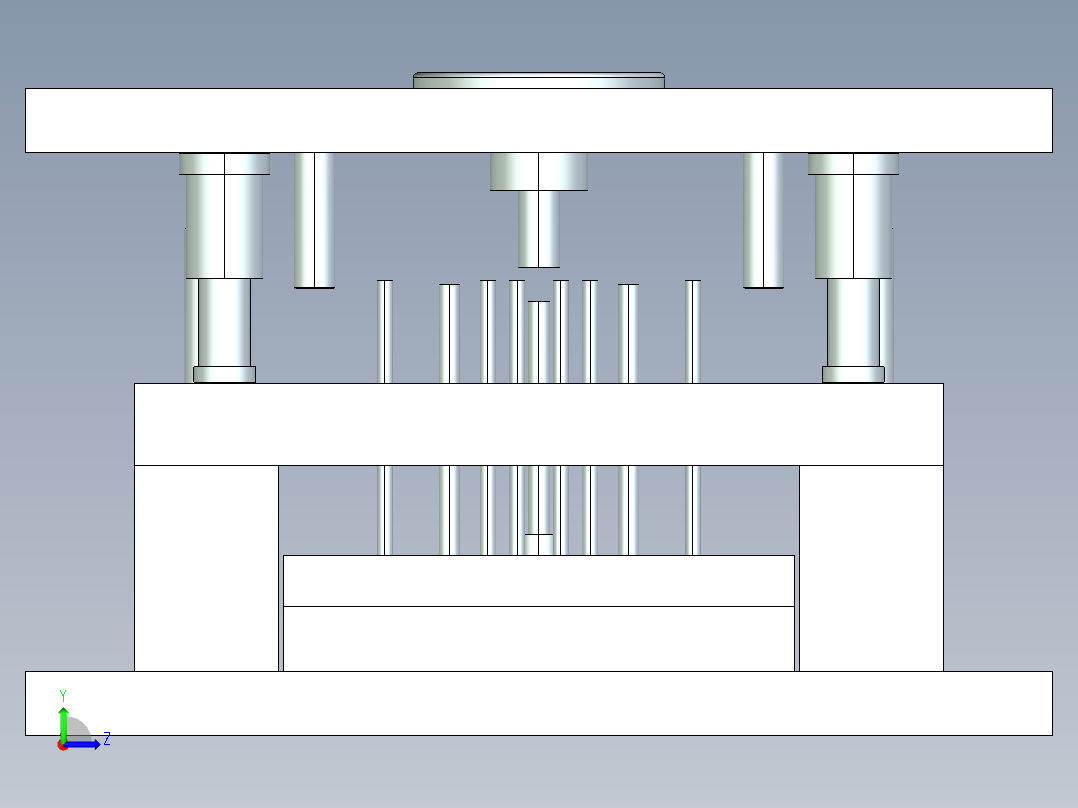 基于PROE的模具设计（附PROE零件图，操作录像）左视图