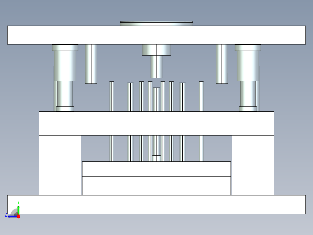 基于PROE的模具设计（附PROE零件图，操作录像）右视图