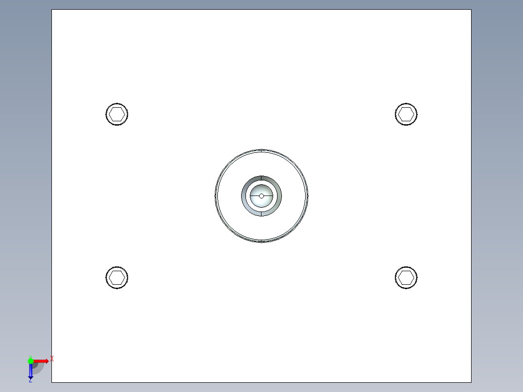 基于PROE的模具设计（附PROE零件图，操作录像）俯视图