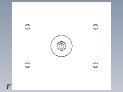 基于PROE的模具设计（附PROE零件图，操作录像）俯视缩略图