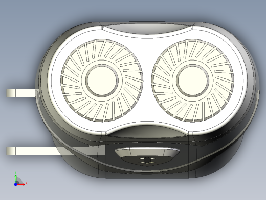 男士剃须刀模型前视缩略图