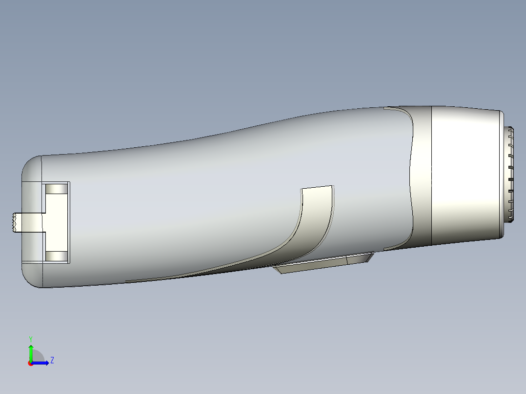 男士剃须刀模型左视图