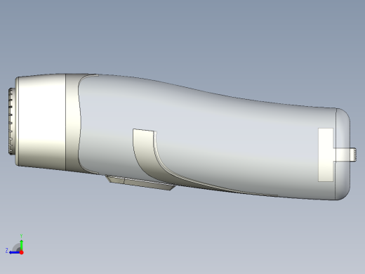 男士剃须刀模型右视缩略图