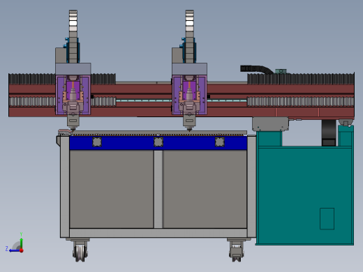 双切割头悬臂式激光机sw16可编辑右视缩略图