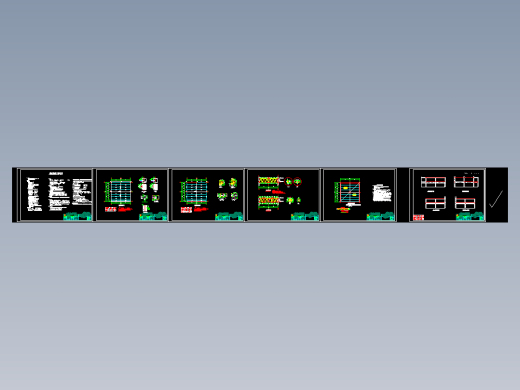 酒店钢结构夹层施工图CAD图纸图1纸