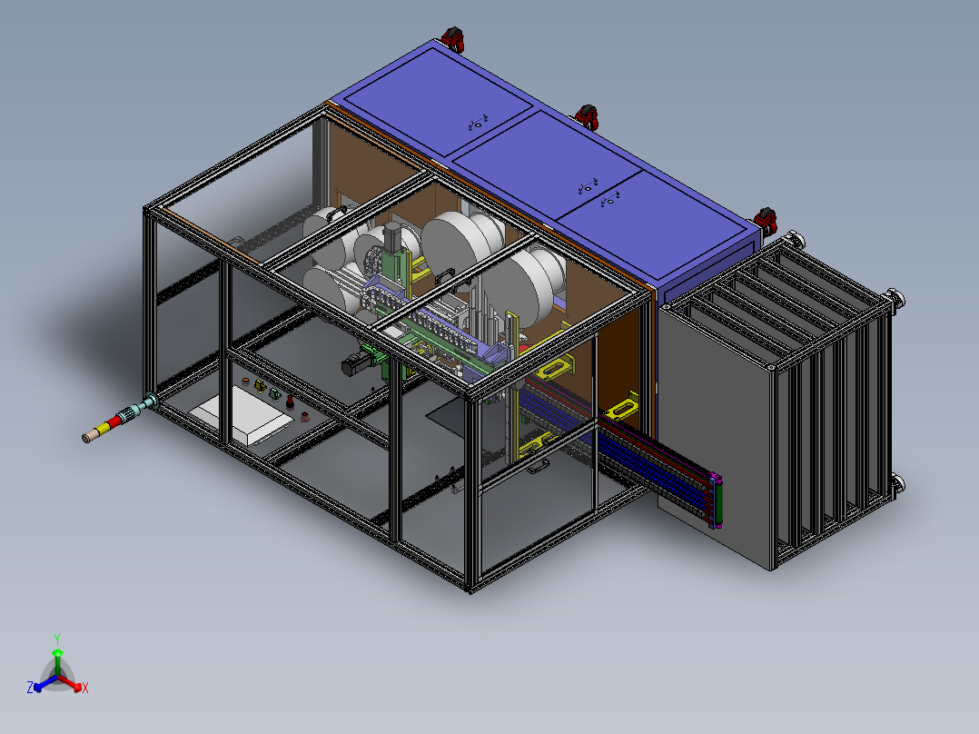 ZDH-ZUZ-005 保险盒自动组装插植机正等轴测图