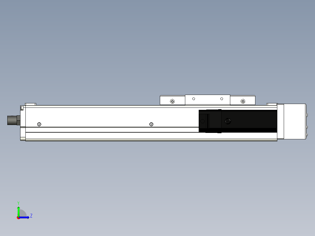 Toyo东佑达直线模组-ECH12-200-BR-100W+煞車左视图