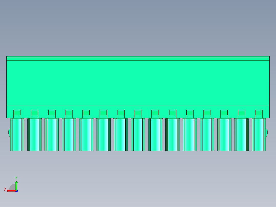 DEGSON 15EDG 系列 3.5mm 插拔式接线端子 FullPack-15EDGKA-3.5-15P-14-00AH后视图